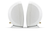 Russound 6" White Indoor Outdoor Wall Mount or Bookshelf Speaker Bundle 3 pair (6 total)