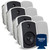 Russound 5" White Indoor Outdoor Wall Mount or Bookshelf Speaker Bundle 4 pair (8 total)