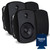 Russound 4" Black Indoor Outdoor Wall Mount or Bookshelf Speaker Bundle2 pair (4 total)