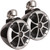 Wet Sounds ICON8B-SC 8" Black Tower Speakers with Stainless Steel Swivel Clamps & HTX2 600 Watt Amplifier