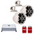 Wet Sounds ICON8W-SMINI 8" White Tower Speakers with Stainless Steel MINI Swivel Clamps & HTX2 600 Watt Amplifier