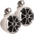 Wet Sounds ICON8W-SC 8" White Tower Speakers with Stainless Steel Swivel Clamps & SYN-DX2 750 Watt Amplifier