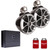 Wet Sounds ICON8B-SC 8" Black Tower Speakers with Stainless Steel Swivel Clamps & SYN-DX2 750 Watt Amplifier