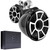 Wet Sounds REV10B-SC 10" Black Tower Speakers with Stainless Steel Swivel Clamps & SYN-DX4 800 Watt Amplifier