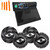 Jensen MPQ914 Single Din Media Receiver With QI Wireless Charging and 2 pairs of Jensen JS265 JS-Series 6.5" speakers