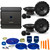 Alpine 2-Pairs S-S65C 6.5" Component Speakers with an Alpine S-A32F 320W 4-Ch Amp and Wiring