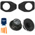 ARC Audio ARC-602 6.5" Coax Speakers With SSV Works JJT-SA065 Speaker Adapters Compatible With Wrangler JL & Gladiator JT