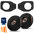 Infinity KAPPA-62IX 6.5" Coax Speakers With SSV Works JJT-SA065 Speaker Adapters Compatible With Wrangler JL & Gladiator JT