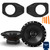 Alpine S-S65 6.5" Coax Speakers With SSV Works JJT-SA065 Speaker Adapters Compatible With Wrangler JL & Gladiator JT