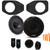 Alpine R-S65C 6.5" Component Speakers With SSV Works JJT-SA065 Speaker Adapters Compatible With Wrangler JL & Gladiator JT