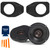 Infinity REF-6532IX 6.5" Coax Speakers With SSV Works JJT-SA065 Speaker Adapters Compatible With Wrangler JL & Gladiator JT