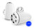 JL Audio MX770-ETXv3-SG-WHLD-B MX Series 7.7-inch Enclosed Tower Coaxial Speaker System White Blue LED