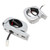 Wet Sounds ADPTC3-F-SILVER Fixed Silver Aluminum Clamps for REV and ICON series speakers (pair) - Used, Very Good