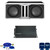 Alpine 2-R-SB10V Pre-Loaded R-Series 10-inch Sub Enclosures, with 46CXA12001 1200 Watt Mono Amp and Wiring Kit