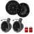 Wet Sounds RECON 6-BG 6.5" Black Grill Marine Speakers with US2-C65U-175 Speaker Pod with 1.75" Roll Bar Clamps