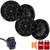 SSV MRB2R Bluetooth Rocker Switch Audio System 200-Watt Amplifier with 2-Pair Wet Sounds RECON 6-BG 6.5" Coax Speakers (Black)