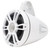 Fusion SG-FLT882SPW 8.8'' Sports Grille White Tower Speakers, RGBW LED with SG-FTMNTSR Fusion Tower Speaker Clamp, Fixed, 2NPS/60.33OD/2.37"
