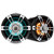Fusion SG-FLT772SPC 7.7'' Sports Grey Chrome Tower Speakers, RGBW LED with SG-FTMNTSR Fusion Tower Speaker Clamp, Fixed, 2NPS/60.33/2.37"OD