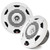 MTX Audio 2 Pairs WET77-W 7.7" 75W RMS 4Ω Coaxial Speakers - White & WET75.2 Thunder Marine 100W x 2 @ 2Ω Amplifier