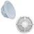 Wet Sounds REVO8FAS4-W 8" White Subwoofer 4 ohm with REVO8XW-WGRILL White XW Closed Style Grill for the REVO 8" Subwoofer