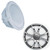 Wet Sounds REVO8FAS4-W 8" White Subwoofer 4 ohm with REVO8XS-G-SSGRILL Gunmetal/Stainless XS Open Style Grill for the REVO 8" Subwoofer