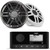Fusion MS-RA60 Marine Radio with 1 Pair XS-F65SPGW XS Series 6.5" Marine Speakers