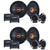 Memphis Audio - Two Pairs of SRXP62C SRX PRO Audio 6.5" Component System
