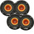 Memphis Audio 4 SRXP62WT SRX Pro Audio 6.5" Coaxial Speakers