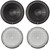 Rockford Fosgate 2 P1S2-12 Punch P1 12" 2-Ohm Subwoofers and 2 P1G-12 Stamped Grille Insert
