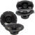 PowerBass a Pair of S-4602 4X6" OEM Replacement Coaxial with a Pair of S-6502 6.5" OEM Replacement Coaxial Speakers