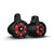 Rockford Fosgate a Pair of M2WL-8B 8" M2 Series Black Optix Wake Tower Speakers with a Memphis Audio MXA600.4 MXA Series 4 Ch. Amp