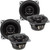 PowerBass Two Pairs of S-4002 4" OEM Replacement Coaxial Speakers