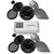 Infinity Two Pairs Of Perfect 600X 6.5" Speakers & TM400X4ad Amplifier Compatible with 2014+ Harley