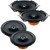 Hertz One Pair of Dieci 5x7"/6x8" and One Pair of 6.5" Coax Speaker Replacements Compatible with 1992-1996 Ford F-150 Extended Cab