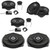 Audison Front and Rear Speakers, and Sub Bundle Compatible With 14-18 MINI 3-door Hatch F56 Hi-Fi Sound System