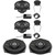 Audison Front Speakers, and Subwoofers Bundle Compatible With 09-17 BMW 5 Series GT F07 Base Sound System