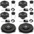 Audison Front, Rear Speakers, and Subwoofers Bundle Compatible With 04-10 BMW 5 Series Touring E61 Base Sound System