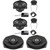 Audison Front Speakers, and Subwoofers Bundle Compatible With 04-10 BMW 5 Series Limo/Sedan E60 Base Sound System