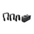 PowerBass 8 Speaker Amplified Soundbar with Square Bar Mounting Compatible with Golf Carts