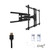 Kanto PDX700 Tv Mounting package W/ Single outlet thru wall power kit