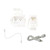 Kanto FMC1 Tv Mounting package W/ DUAL outlet thru wall power kit And HDMI Cable