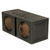Qpower QBOMB12V Dual 12" Vented Subwoofer - Unloaded