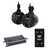 Alpine SPV-65-SXS 6.5" Speaker Pods compatible with XL-2305MX Amplifier and Wet Sounds WW-BTRS Bluetooth Rocker Switch Receiver