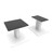 Kanto SP6HDW Pair of 6" Desktop Speaker Stands with 30-Degrees of Swivel and Mounting Screw, White