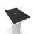 Kanto SP9W Pair of 9" Desktop Speaker Stands with 30-Degrees of Swivel and Mounting Screw, White