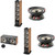 Focal Aria936 Walnut Tower Speaker Pair, ARIACC900 Walnut Center Speaker & two F300ICW6 In-ceiling speakers