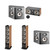 Focal Aria936 Walnut Tower Speaker Pair, ARIACC900 Walnut Center Speaker & two ARIASR900 Black Loudspeakers