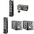 Focal Aria936 Black 3-Way Tower Speaker Pair, ARIACC900 Black Center Speaker and & two ARIASR900 Black Loudspeakers