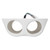 Waves And Wheels QAP-R-W White 4 Speaker Arch Pod For 6.5"-7" Speaker Includes Harness