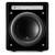 JL Audio f112v2-GLOSS 12" subwoofer driver, sealed enclosure, 1800W RMS amplifier - Gloss Black